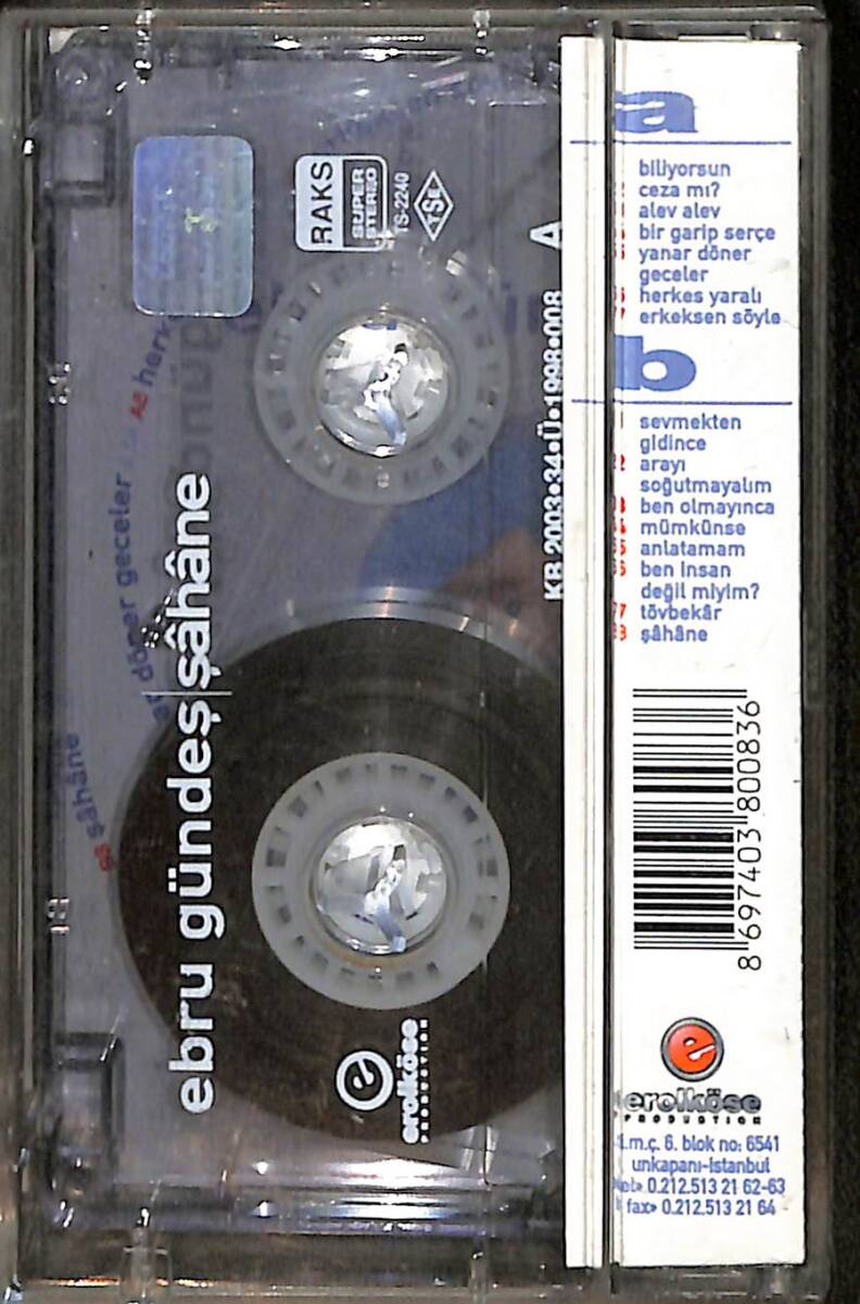 Ebru Gündeş - Şahane Orijinal Kaset (İkinci El) KST31158 - 2