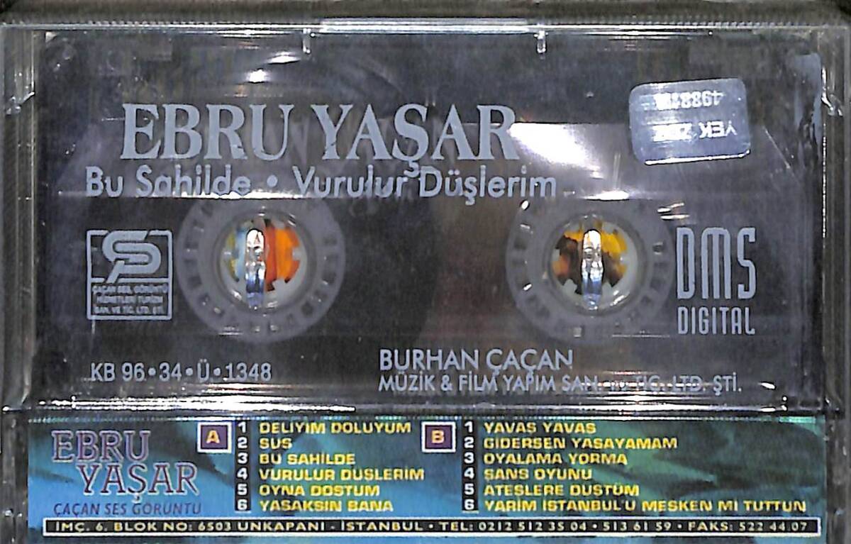 Ebru Yaşar – Bu Sahilde & Vurulur Düşlerim Orijinal Kaset (Sıfır) *Çaçan Plak ve Kasetçilik - 1995* KST29864 - 2