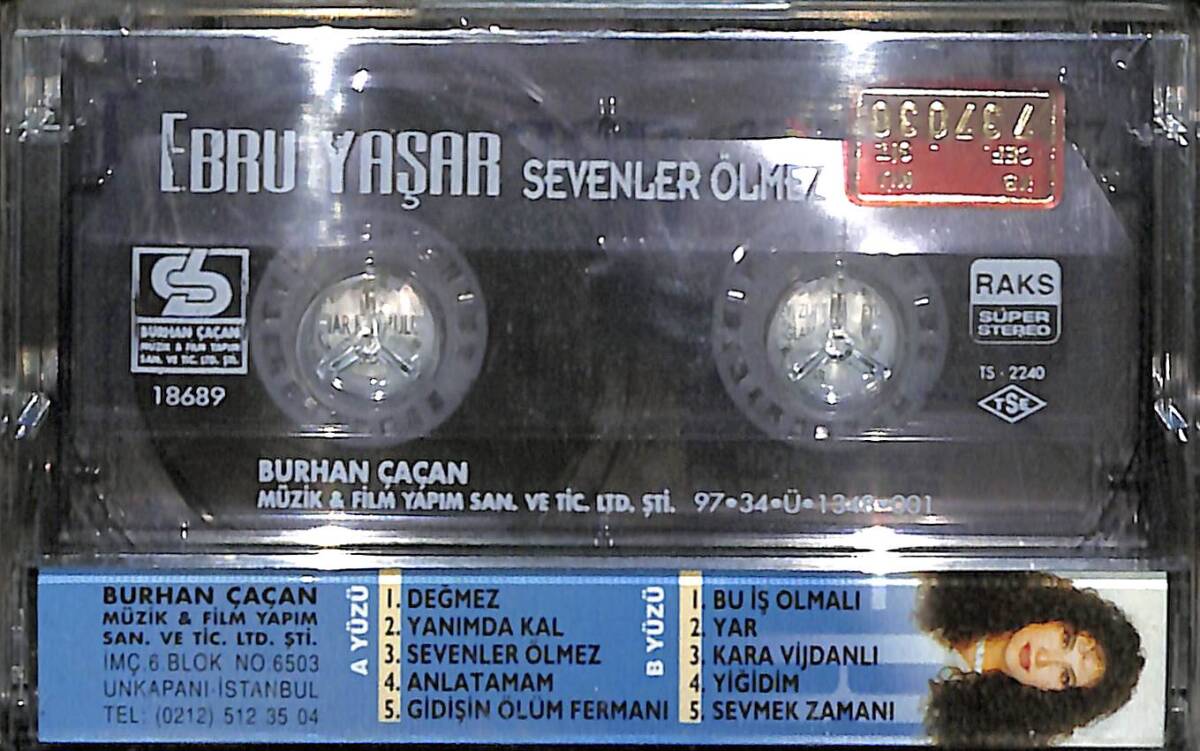Ebru Yaşar – Sevenler Ölmez Kaset (Sıfır) * Kırmızı Bandrol * KST29839 - 2