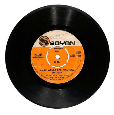 Edip Akbayram - Anam Ağlar Baş Ucumda Oturur / Sev Beni Beni Plak (10/6.5) PLK21464 - 1
