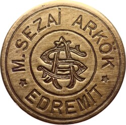 EDREMİT M. SEZAİ ARKÖK YAZILI NADİR JETON JTF162 - 1