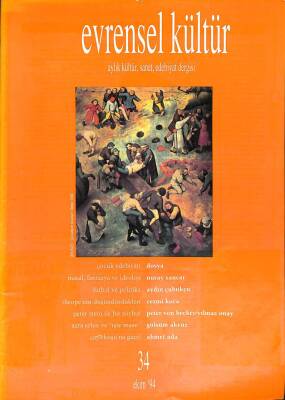 EEVRENSEL KÜLTÜR ( Aylık Kültür, Sanat, Edebiyat Dergisi ) Ekim 1994 Sayı34 KTP3324 - 1