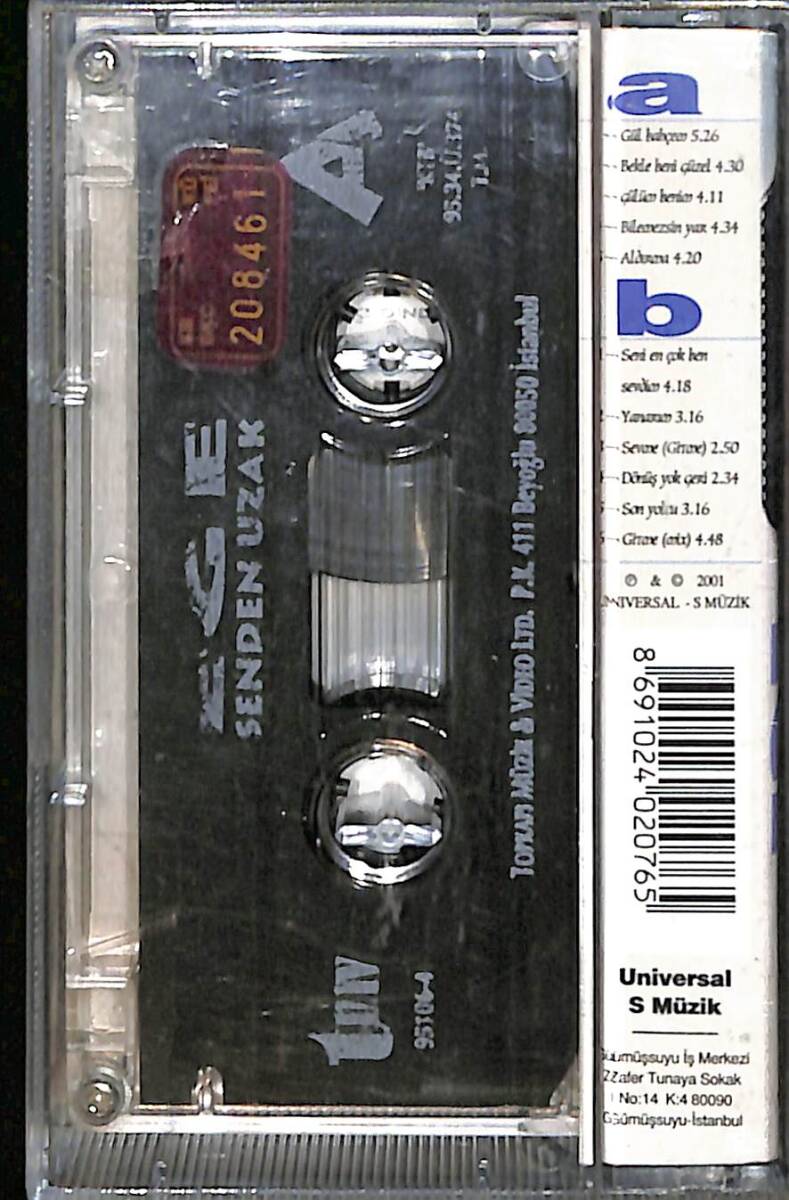Ege - Aşkların En Güzeline Kaset (İkinci El) KST27654 - 2