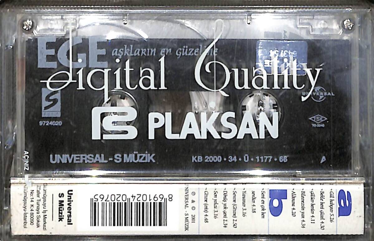 Ege - Aşkların En Güzeline Kaset (Sıfır Kaset) KST29624 - 2