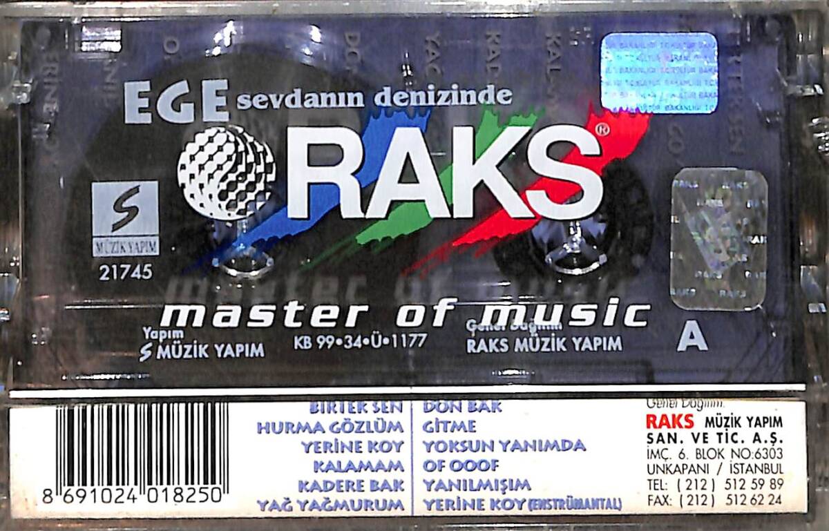 Ege – Sevdanın Denizinde Kaset (Sıfır Kaset) KST28888 - 2