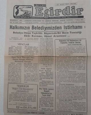 Eğirdir Gölgesi Gazetesi - 30 Aralık 1983 - Toprak Su Bu Yıl Antalya, Isparta Ve Burdurda Çiftçilere 250 Milyon Lira Kredi Verdi GZ112758 - 1