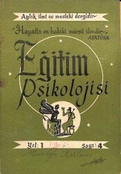 Eğitim Psikolojisi Dergisi Yıl 1 Sayı 4 NDR79499 - Gökçekoleksiyon