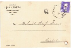 EĞİTİM TARİHİ 1938 Işık Lisesi Açık Varaka EFM993 - 1