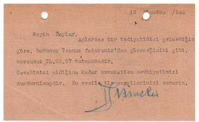 EĞİTİM TARİHİ İngiliz Kütüphanasi Antetli Firması Yazışma Belgesi EFM(N)994 - 4