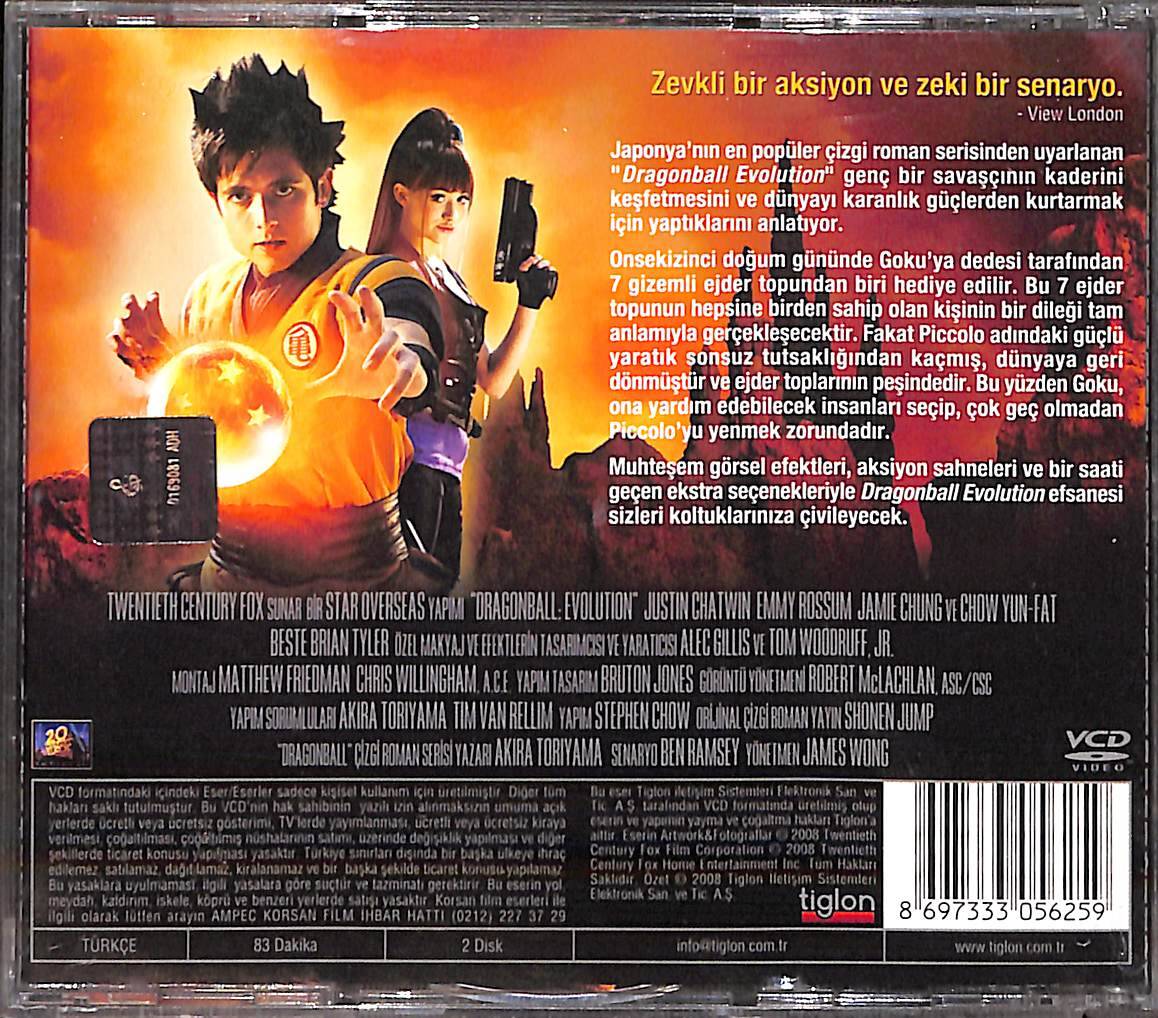 Ejder Topu Evrim - Dragonball Evolution (2009) Orijinal VCD Film VCD28345 - 2