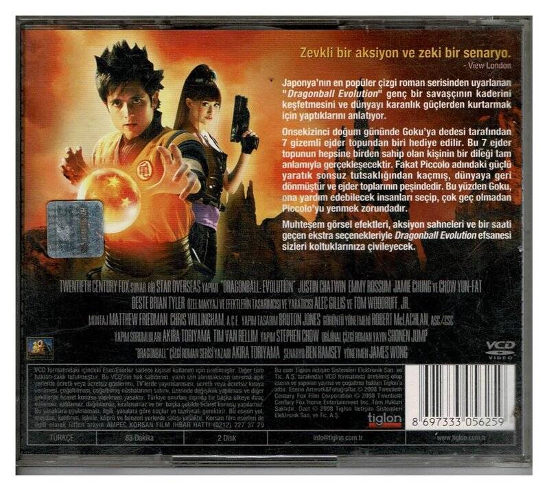 Ejder Topu Evrim - Dragonball Evolution VCD Film VCD88 - 2