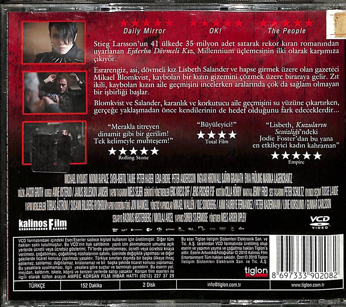 Ejderha Dövmeli Kız VCD Film (10/8.5) VCD26079 - 2