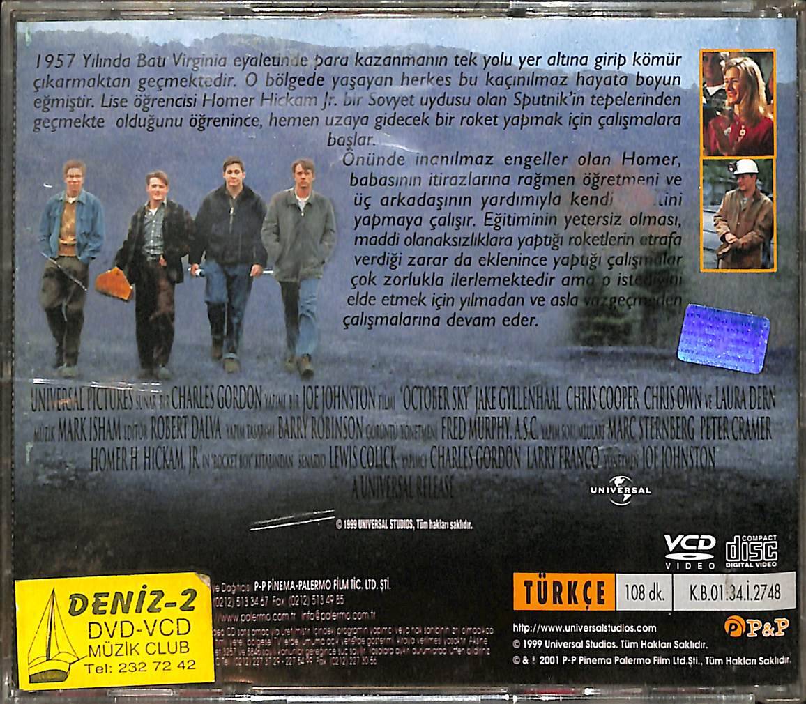 Ekim Düşü - October Sky (1999) Orjinal VCD Film ' Jake Gyllenhaal ' VCD28855 - 2