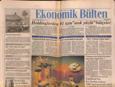Ekonomik Bülten Gazetesi 19-25 Kasım 1990 - Pentagonun Milyarlarından Nasıl Pay Koparsınız ? - İMKB Kararsızlar Borsası Oldu GZ119327 - 1
