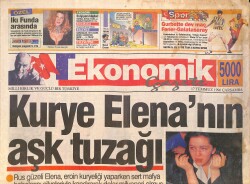 Ekonomik Gazete 17 Temmuz 1996 - Rus Güzeli Elena, Mafya Babalarını Kandırarak Milyoner Oldu - Özlem Savaş, Kocasını Matematik İmtihanı İle Seçecek GZ158968 - Gökçekoleksiyon