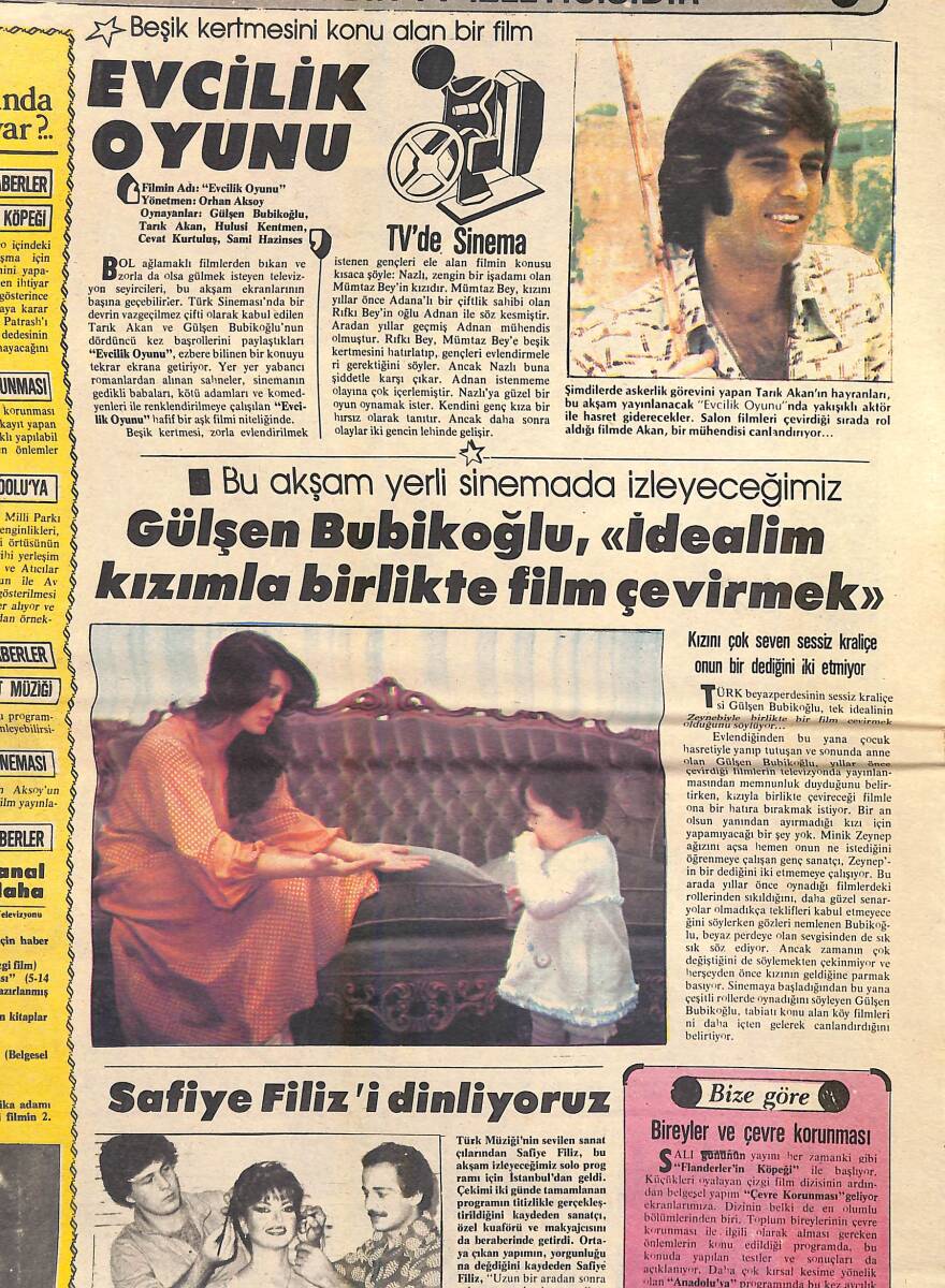 Ekspres Gazetesi 11 Eylül 1979 - Filiz Akın'ı İnci Baba Vurdurmuş - Gülşen Bubikoğlu: İdealim Kızımla Film Çevirmek - Müjde Ar Ve Başkan El Ele GZ156526 - 2