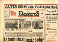 Ekspres Gazetesi 21 Ocak 1969 - Zeki Müren Maksim Afiş - İstanbul Sahipsiz Şehir GZ143907 - 1