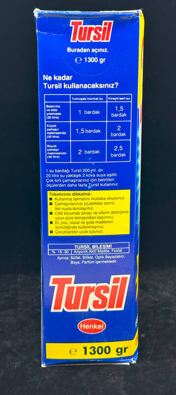 Tursil '' Extra Yıkama Gücü '' Toz Deterjan 1300 gr ( Kullanılmamış Paketinde) AOB4169 (N) - 6