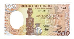 Ekvator Ginesi 500 Francs 1985 ÇİL YKP8115 - 2