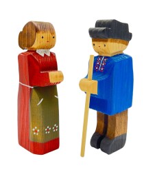 EL Boyama Ahşap Biblo Takımı AOB2897 - Gökçekoleksiyon