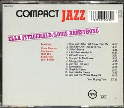Ella Fitzgerald / Louis Armstrong - Compact Jazz CD (İkinci El) CD4935 - 2