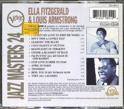 Ella Fitzgerald & Louis Armstrong – Verve Jazz Masters CD (İkinci El) CD4969 - 2