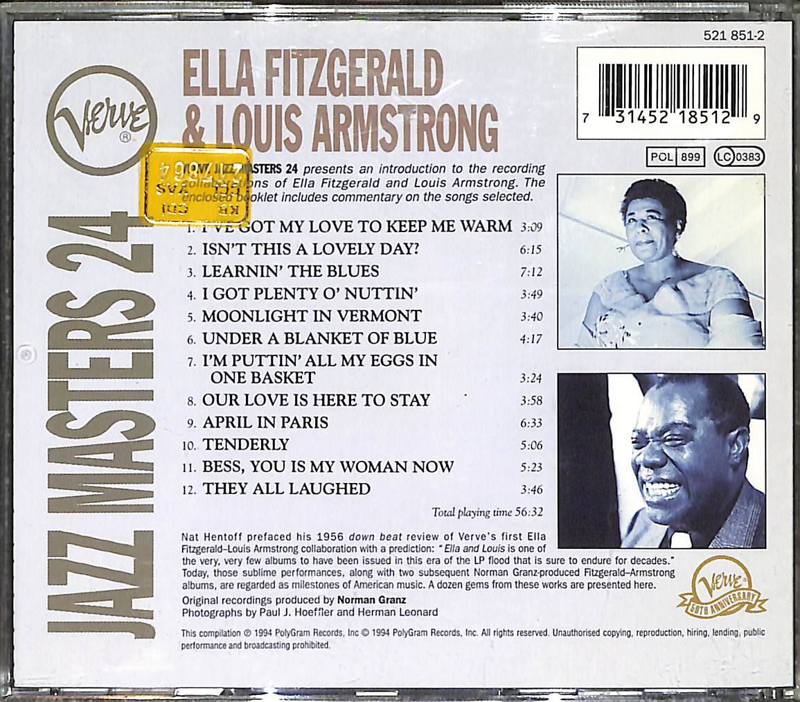 Ella Fitzgerald & Louis Armstrong – Verve Jazz Masters CD (İkinci El) CD4969 - 2