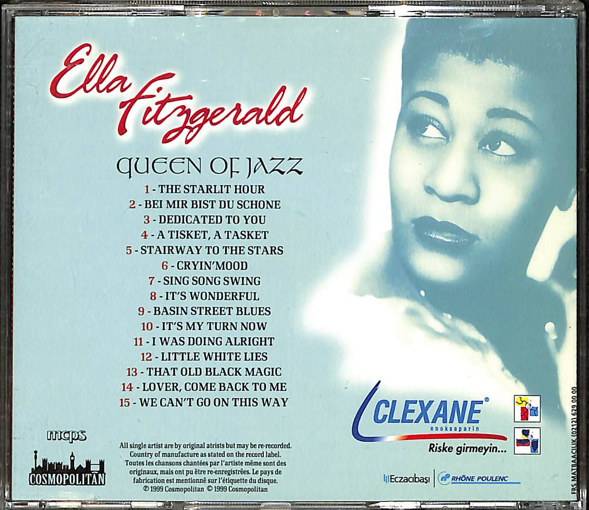Ella Fitzgerald - Queen of Jazz CD (İkinci El) CD5071 - 2