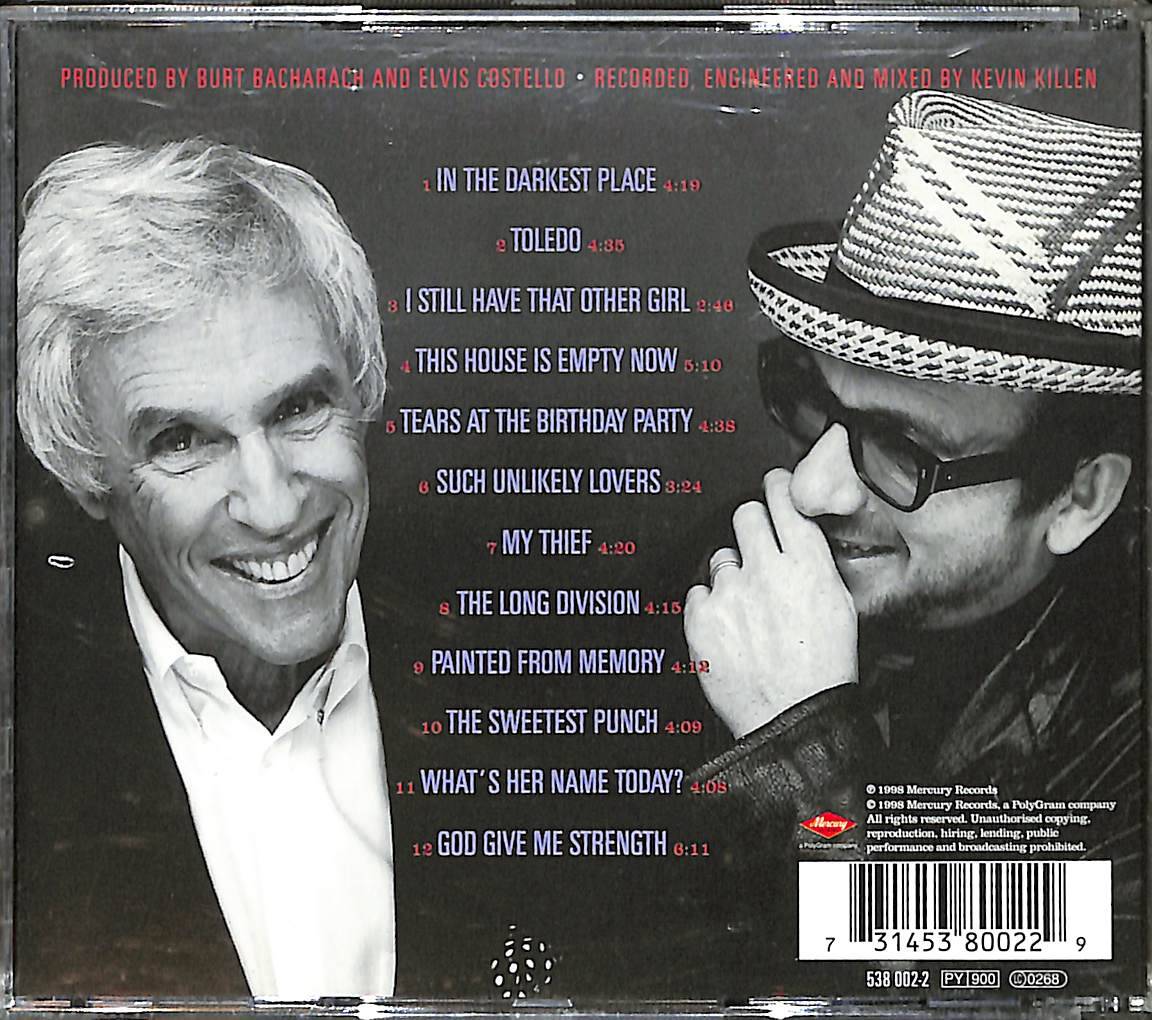 Elvis Costello With Burt Bacharach - Painted From Memory CD (İkinci El) CD5496 - 2