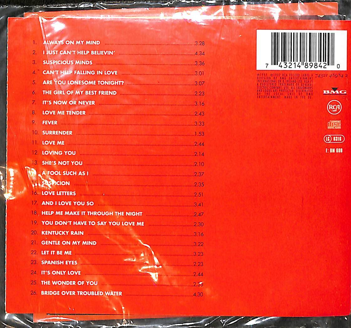 Elvis Presley - Always On My Mind (The Ultimate Love Songs Collection) CD (İkinci El) CD5778 - 2