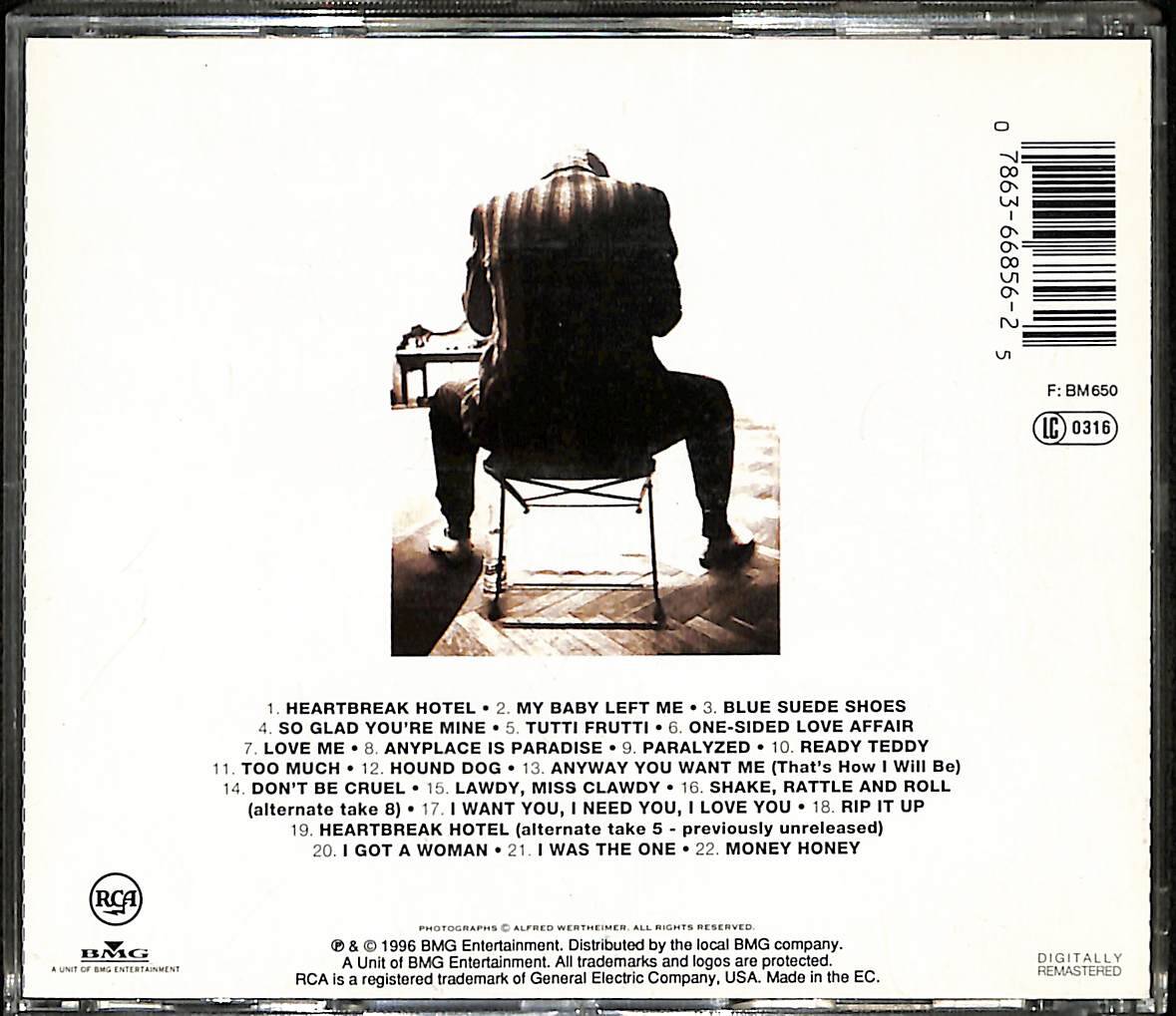 Elvis Presley – Elvis 56 | RCA / BMG Müzik CD (İkinci El - 1996 - Orijinal Avrupa Baskısı) CD5941 - 2