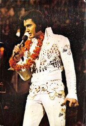 Elvis Presley Eski Büyük Boy Kartpostal (24x34cm) KRT12608 - Gökçekoleksiyon