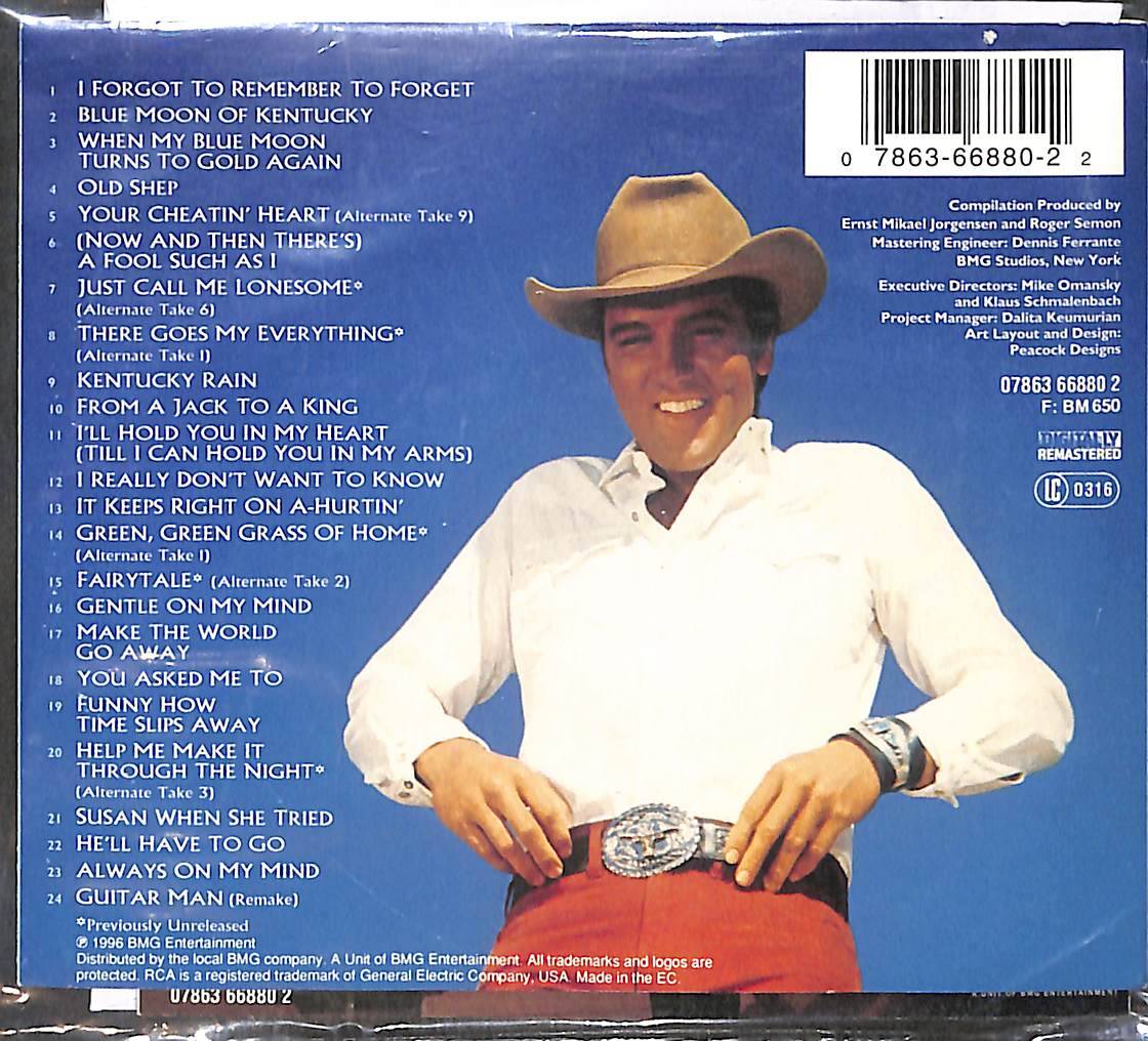 Elvis Presley ‎– Great Country Songs CD (İkinci El) CD5755 - 2