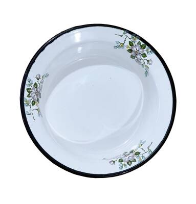 Emaye Desenli Avrupa Damgalı Sahan (18x4 cm) AOB2813 (N) - 2