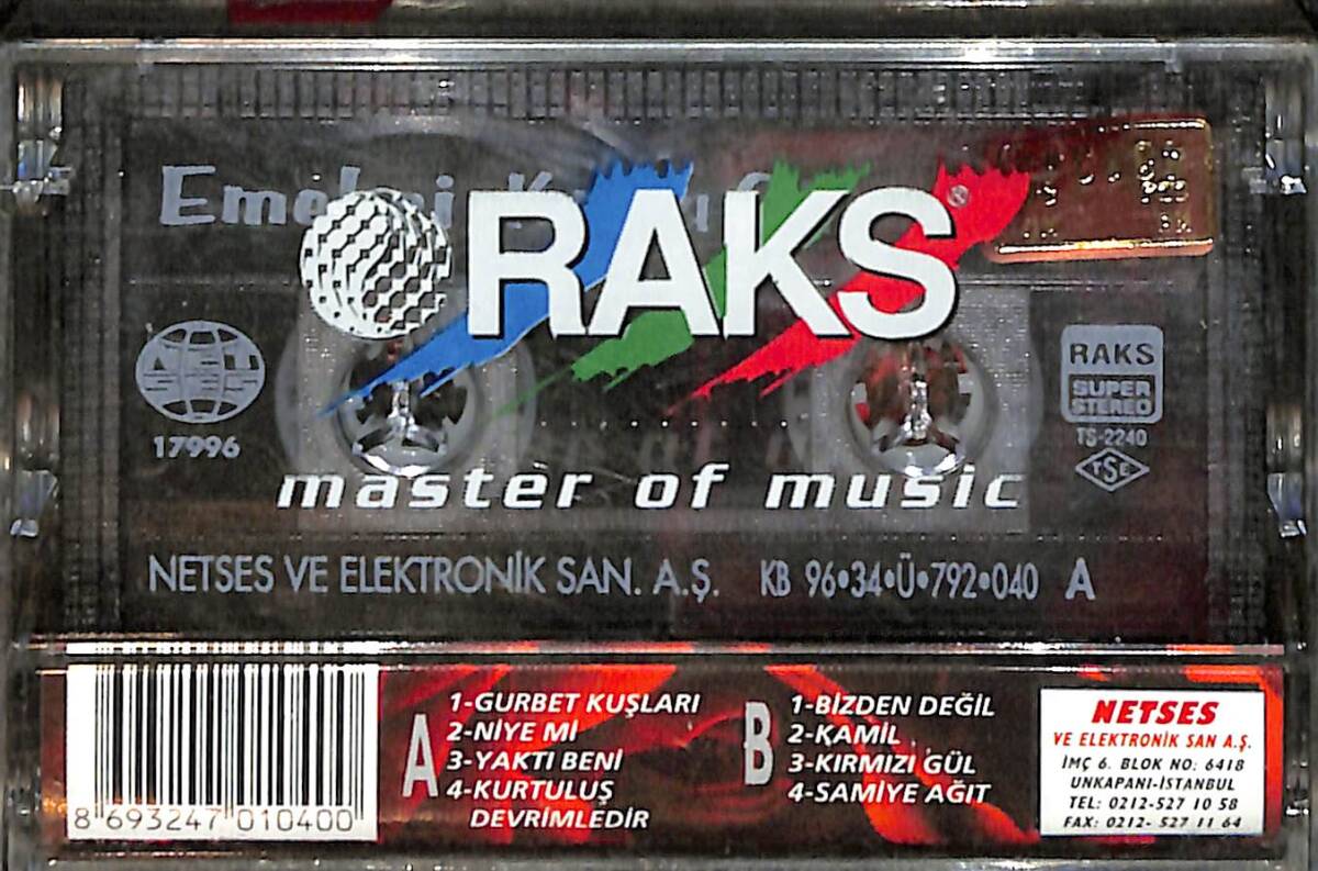 Emekçi - Kırmızı Gül Kaset (Sıfır) KST26802 - 2