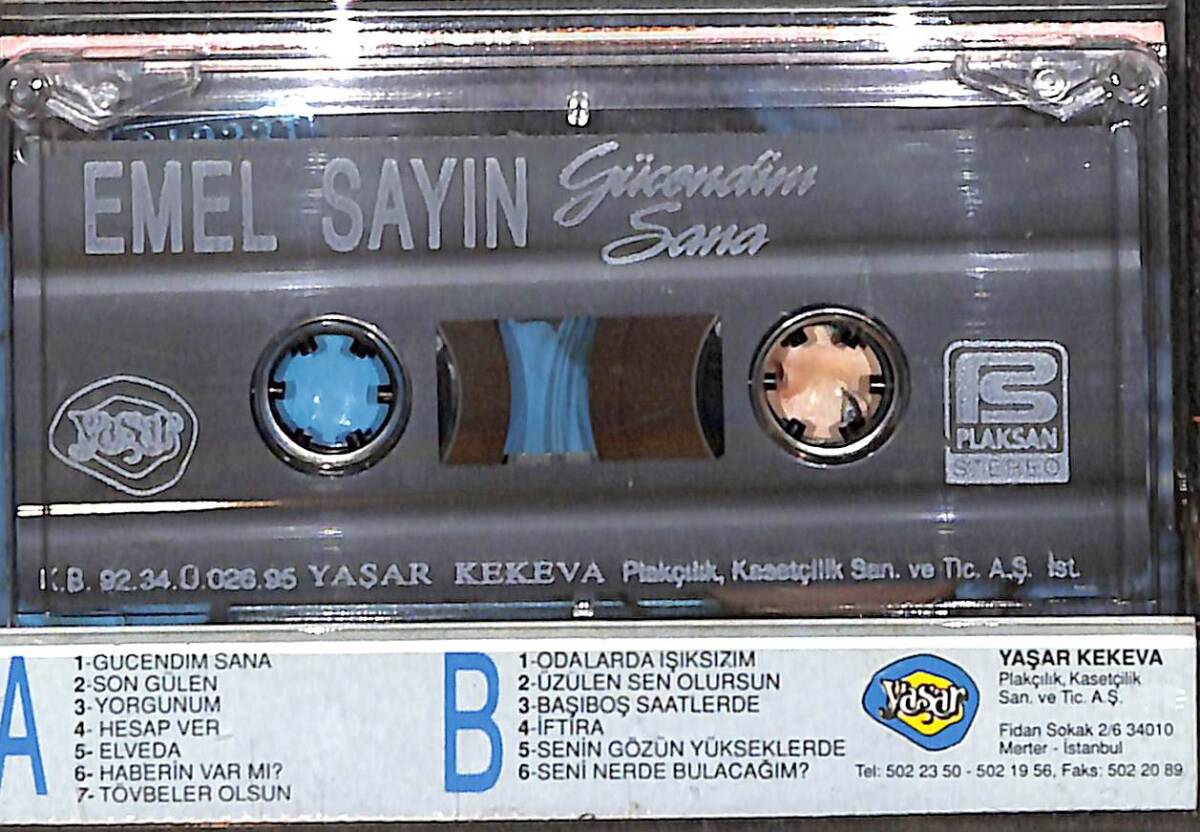 Emel Sayın - Gücendim Sana Kaset (İkinci El) KST27901 - 2