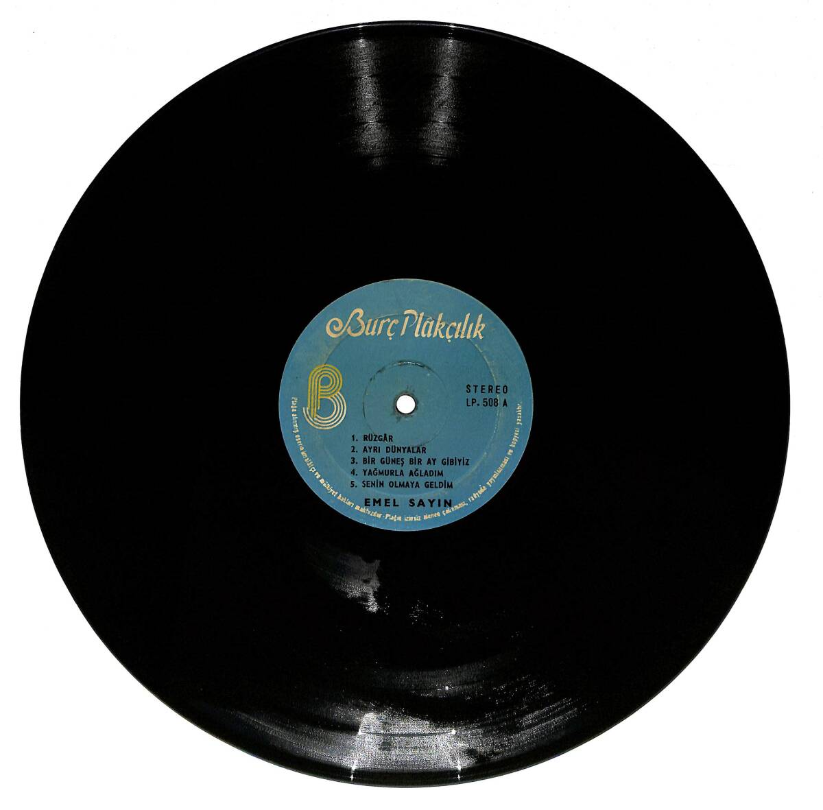 Emel Sayın – Rüzgar | Burç Plakçılık Plak 33'lük LP (Long Play) PLAK (10/7) 