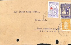 Emine Kınalı Komandit Şirketi 24 Nisan 1942 Damga Pullu Sipariş Bildiri Kartı EFM(N)10877 - 1