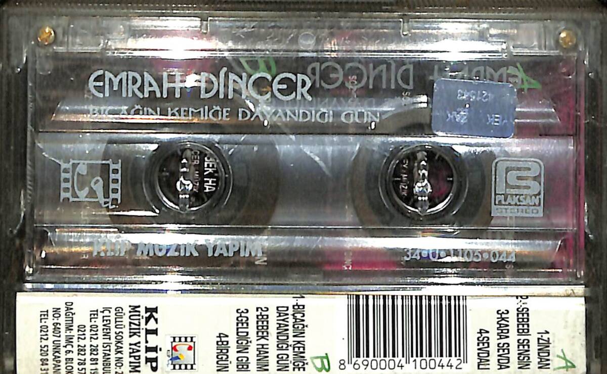 Emrah Dinçer – Bıçağın Kemiğe Dayandığı Gün Kaset (Sıfır Kaset) KST29398 - 2