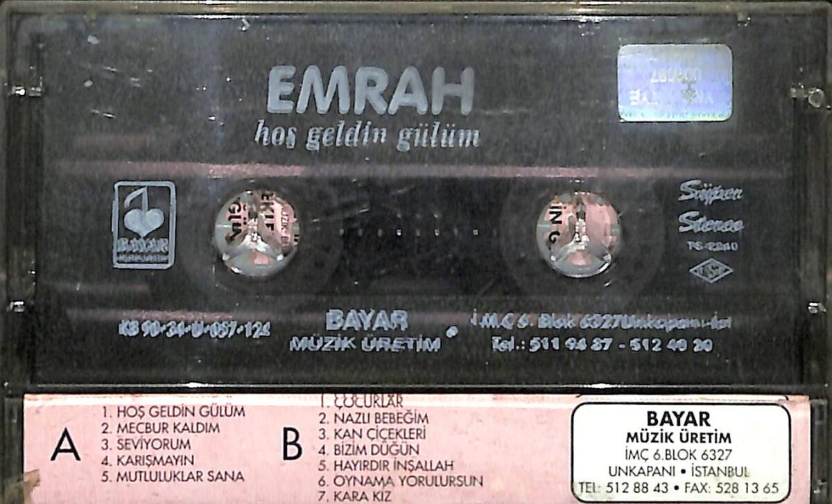 Emrah Hoş - Geldin Gülüm Kaset (İkinci El) KST28144 - 2