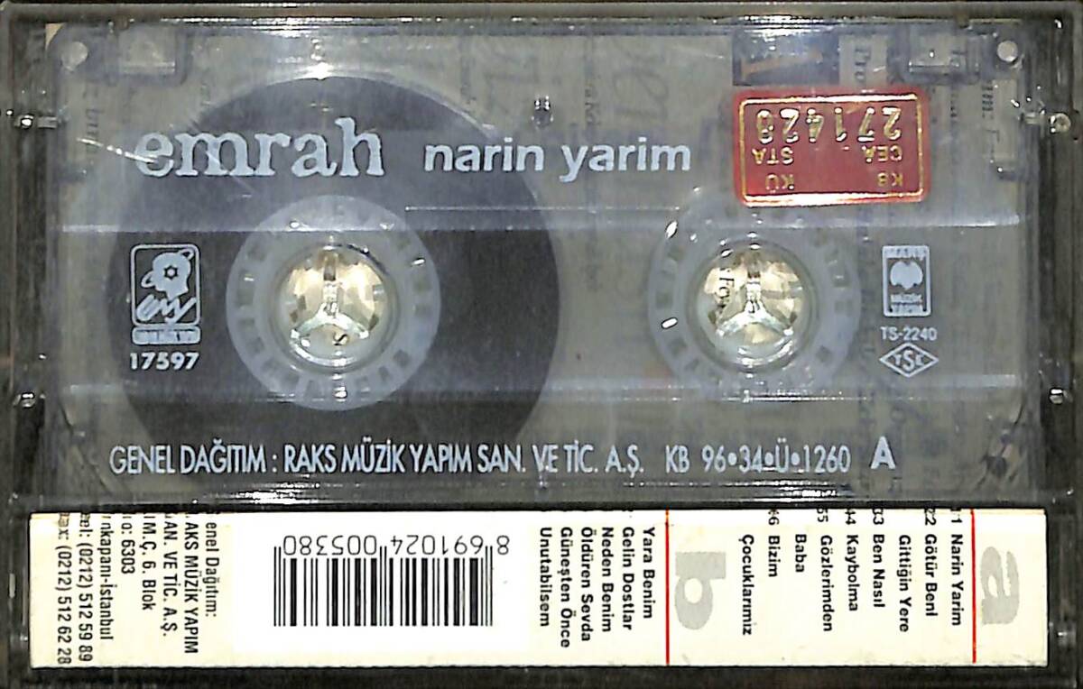 Emrah - Narin Yarim Kaset (İkinci El) KST28159 - 2