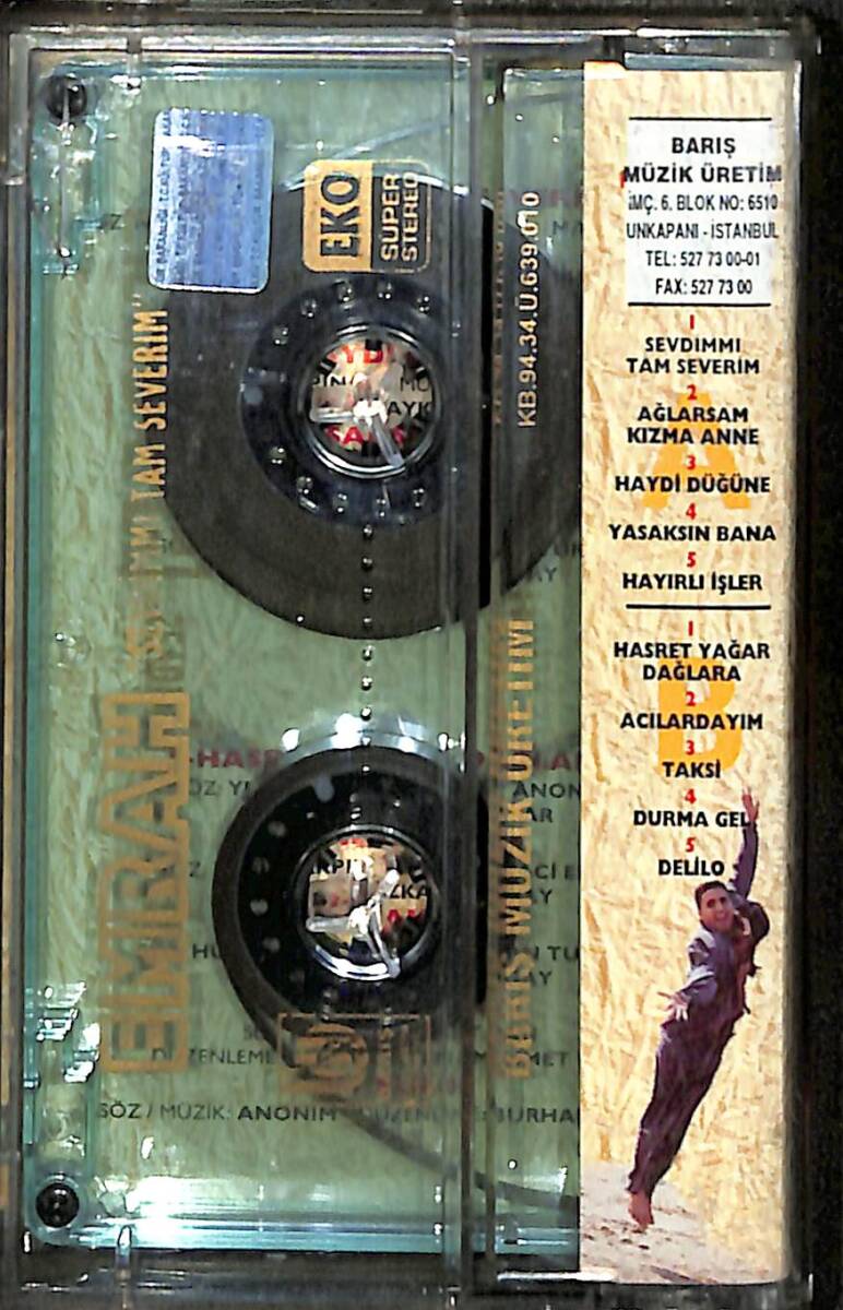 Emrah - Sevdimmi Tam Severim Kaset (İkinci El) KST28233 - 2