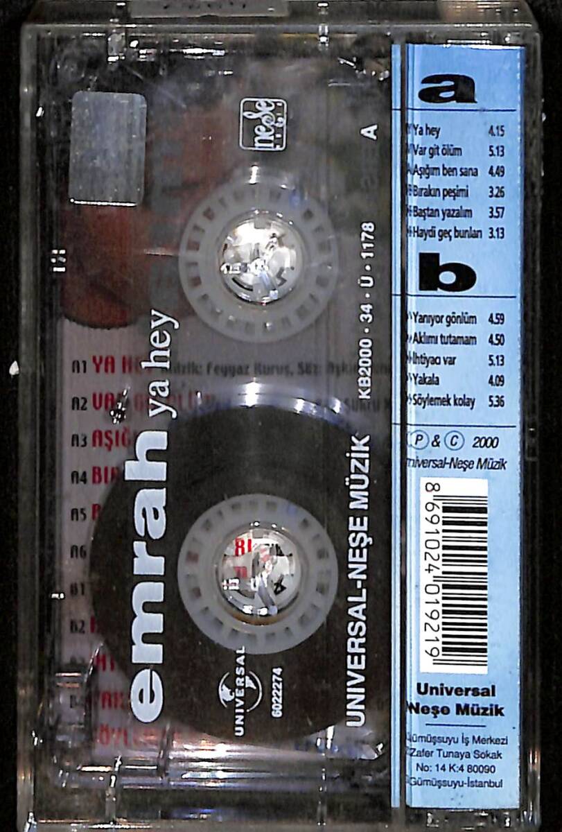 Emrah - Ya Hey Kaset (İkinci El) KST28496 - 2