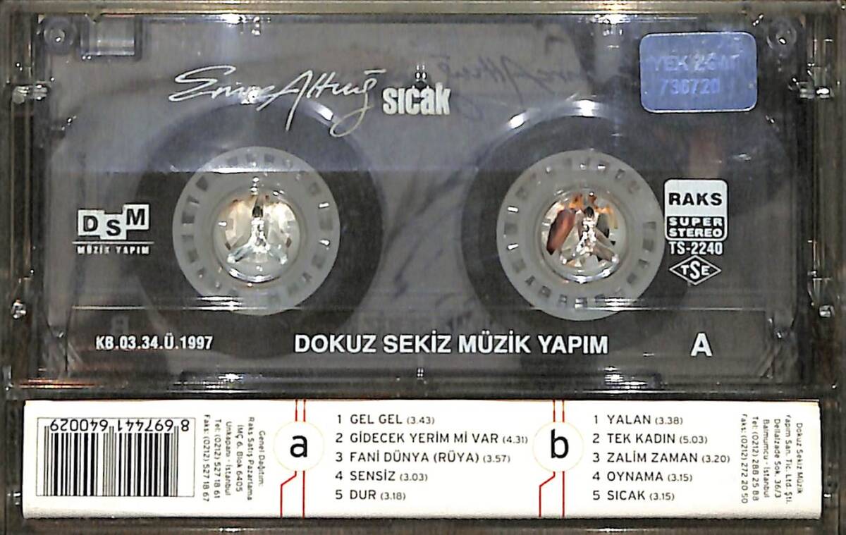 Emre Altuğ - Sıcak Kaset (İkinci El) KST28323 - 2