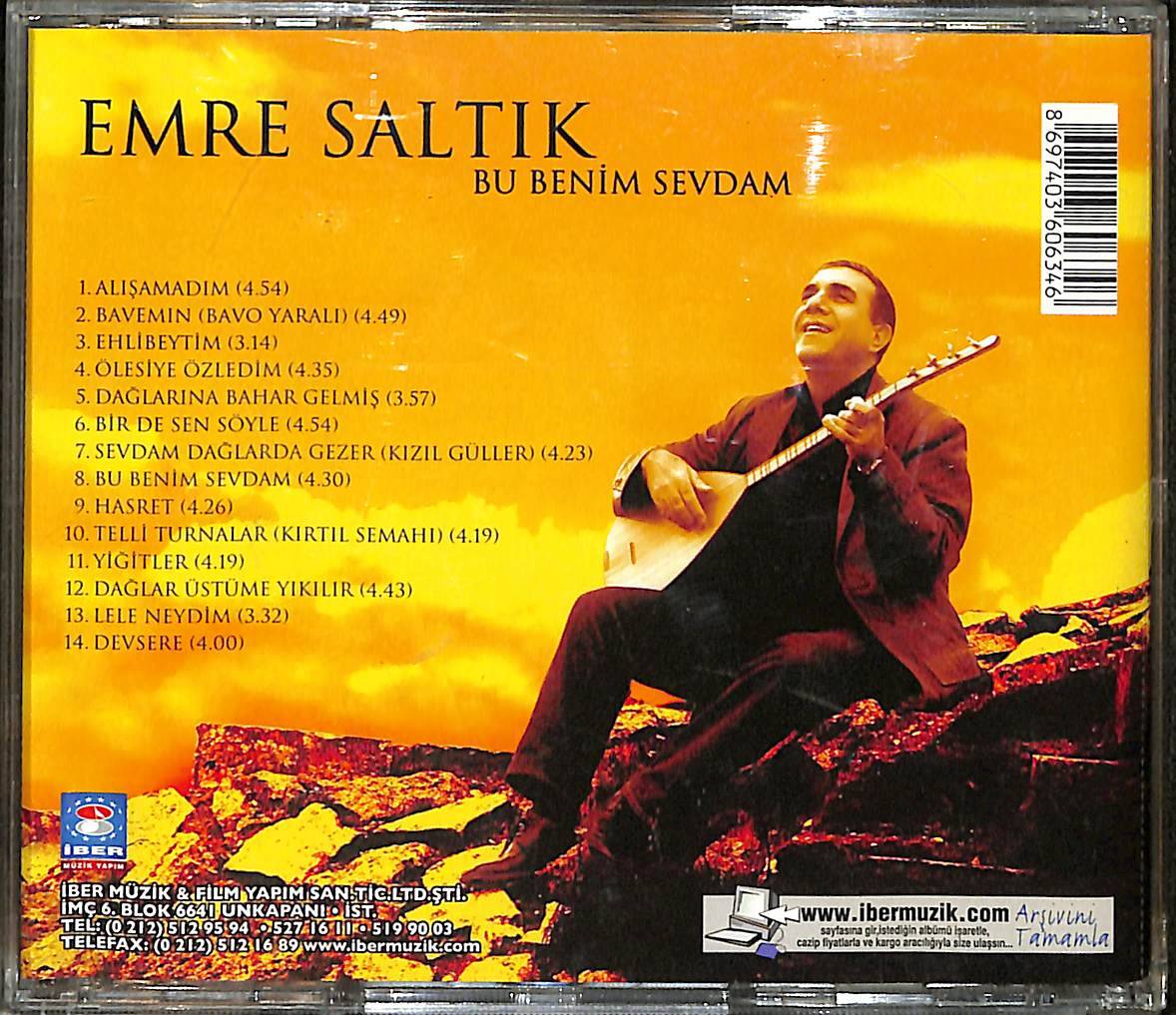 Emre Saltık - Bu Benim Sevdam CD (İkinci El) CD4263 - 2