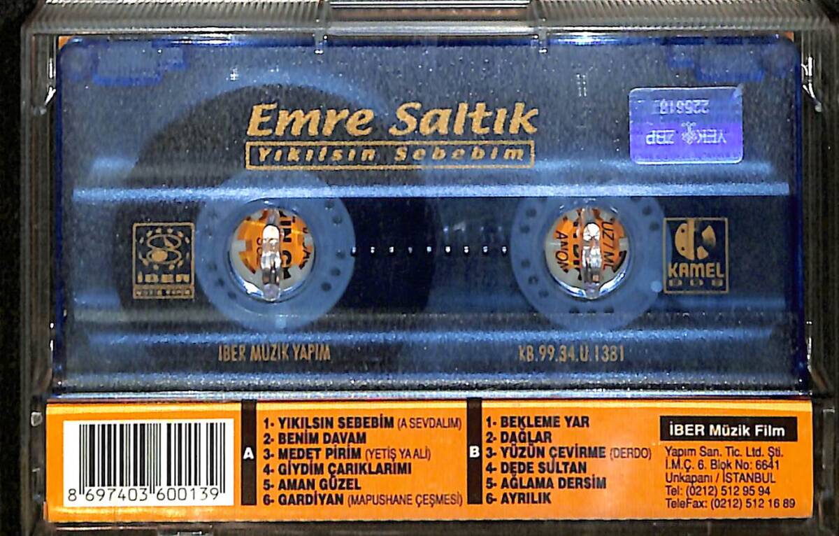 Emre Saltık - Yıkılsın Sebebim Kaset (İkinci El) KST26836 - 2