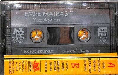 Emre - Yaz Aşkları Kaset (İkinci El) KST20689 - 2
