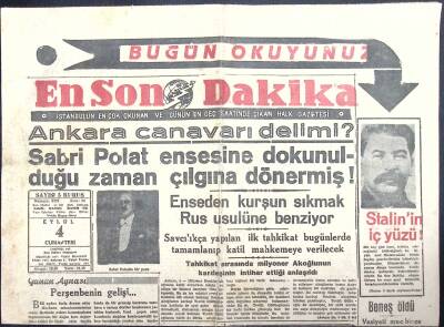 En Son Dakika 3 Eylül 1948 - Ankara Canavarı Delimi, Stalinin İç Yüzü, Hitler Yahudi miydi? GZ122382 - 1