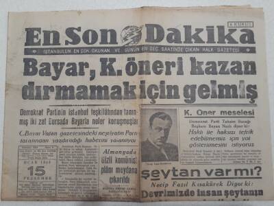 En Son Dakika Gazetesi 15 Ocak 1948 - Almanyada Gizli Komünist Planı Meydana Çıkarıldı GZ71756 - 1