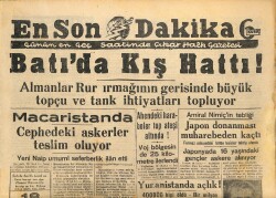 En Son Dakika Gazetesi 18 Ekim 1944 - Japon Donanması Muharebeden Kaçtı GZ71417 - 1